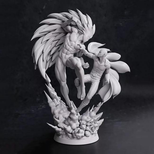 Saitama Vs Boros - One Punch Man 3D Model Ready to Print