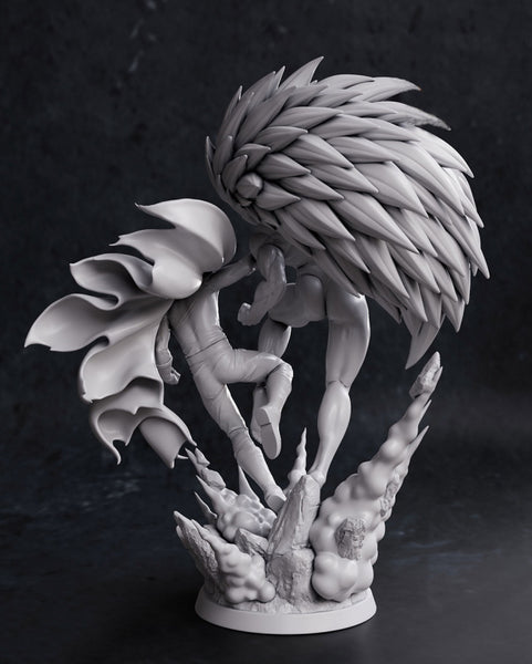 Saitama Vs Boros - One Punch Man 3D Model Ready to Print