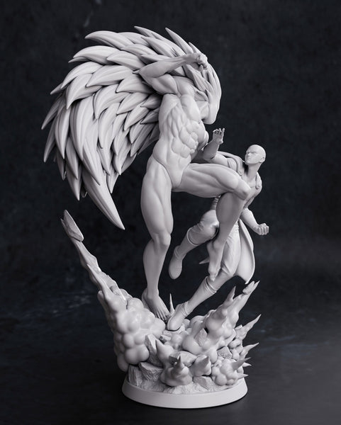 Saitama Vs Boros - One Punch Man 3D Model Ready to Print