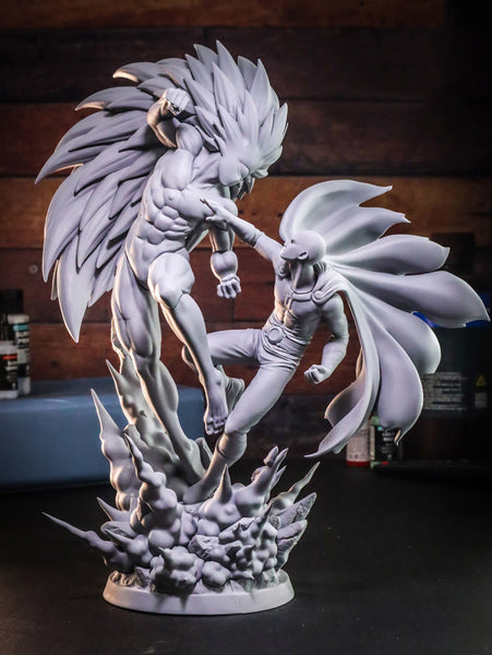 Saitama Vs Boros - One Punch Man 3D Model Ready to Print