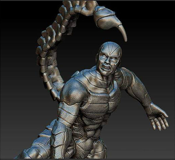 Scorpion - Spiderman Villain 3D Model Ready to Print