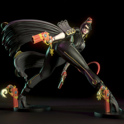 Sexy Bayonetta Female Figure STL Ready to Print