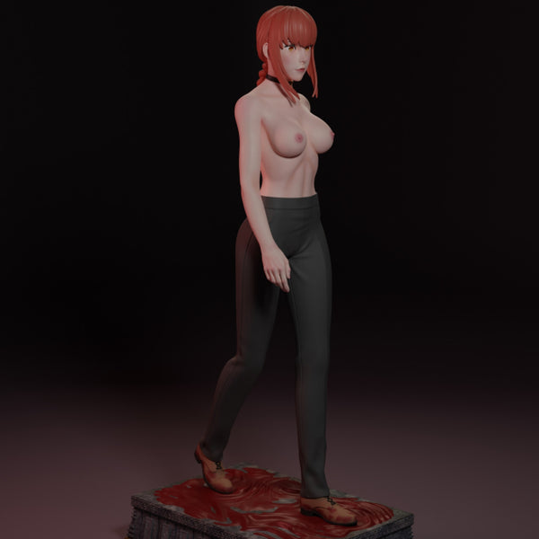 Sexy Chainsaw Man Makima Figurine 3D Model Ready to Print