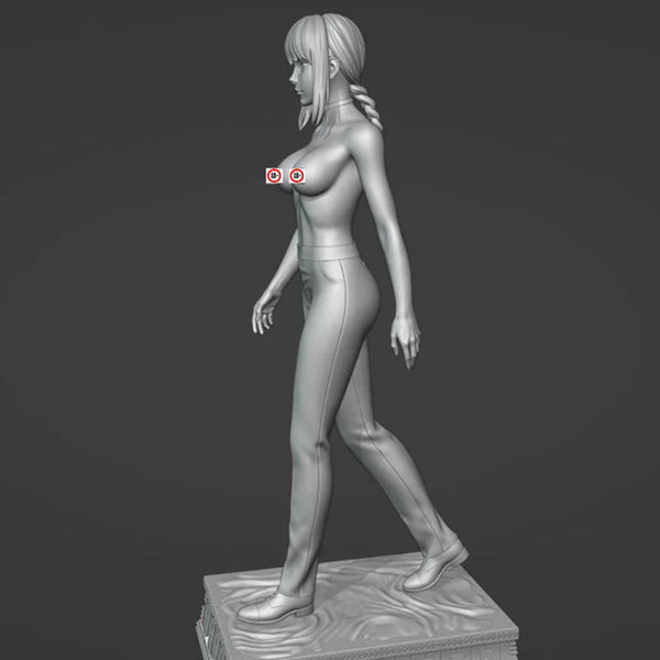 Sexy Chainsaw Man Makima Figurine 3D Model Ready to Print