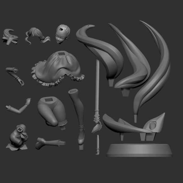 Sexy Jean Genshin Impact Figure 3D Model STL Ready to Print