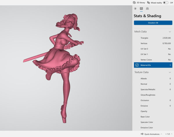 Sexy Jean Genshin Impact Figure 3D Model STL Ready to Print