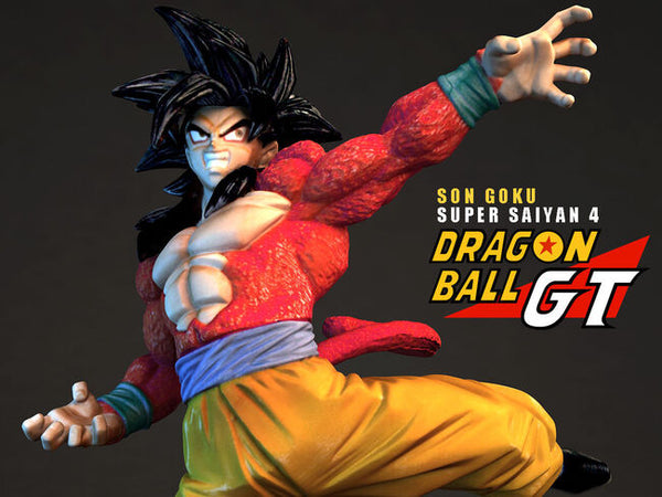 Son Goku Super Saiyan 4 3D Model Ready to Print