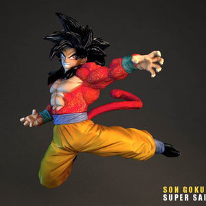 Son Goku Super Saiyan 4 3D Model Ready to Print
