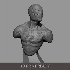 Spiderman Bust 3D Model Ready to Print