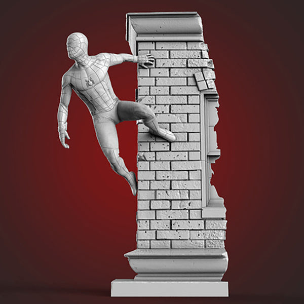 Spiderman Wall 3D Model Ready to Print