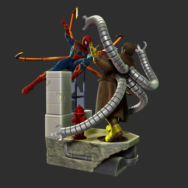 Spiderman vs Doctor Octopus 3D Model Ready to Print