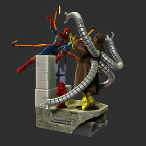 Spiderman vs Doctor Octopus 3D Model Ready to Print