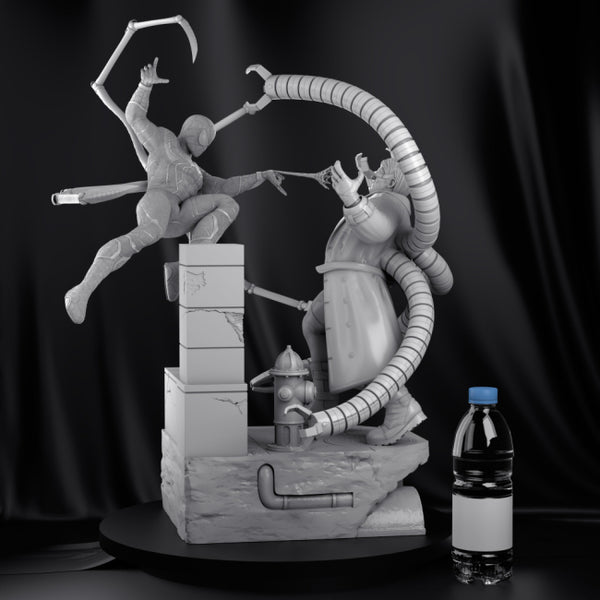 Spiderman vs Doctor Octopus 3D Model Ready to Print