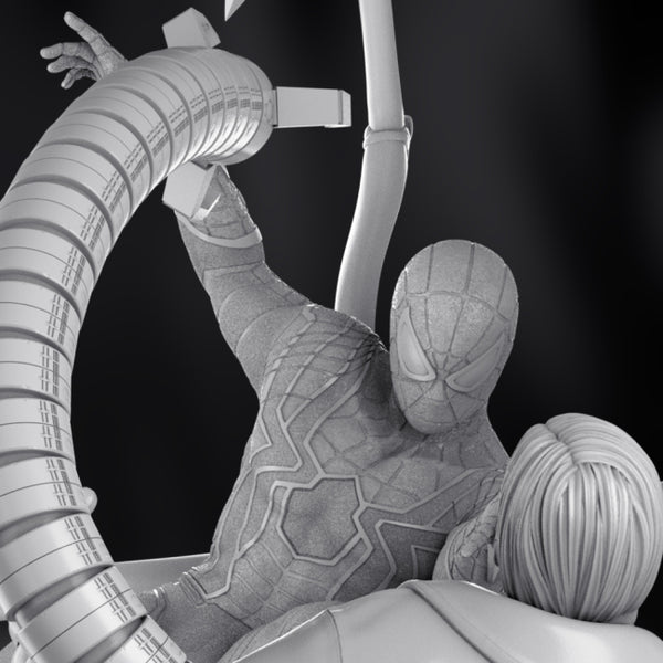 Spiderman vs Doctor Octopus 3D Model Ready to Print