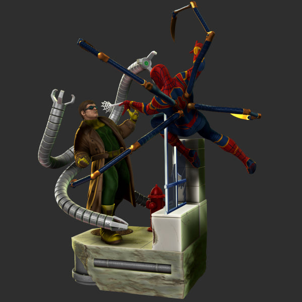 Spiderman vs Doctor Octopus 3D Model Ready to Print