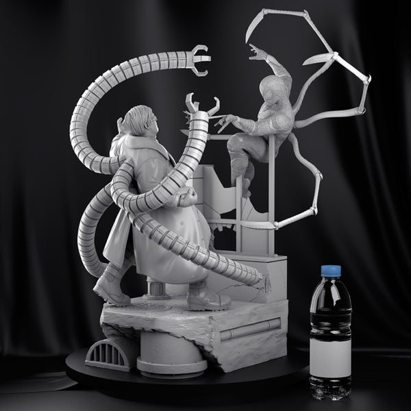 Spiderman vs Doctor Octopus 3D Model Ready to Print