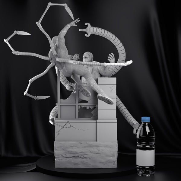 Spiderman vs Doctor Octopus 3D Model Ready to Print