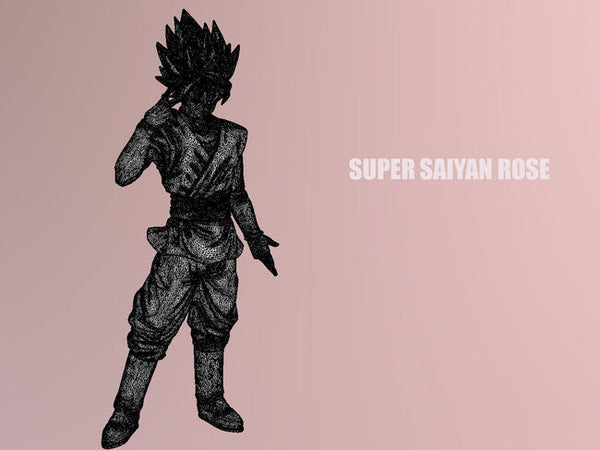 Super Saiyan Rose 3D Model Ready to Print