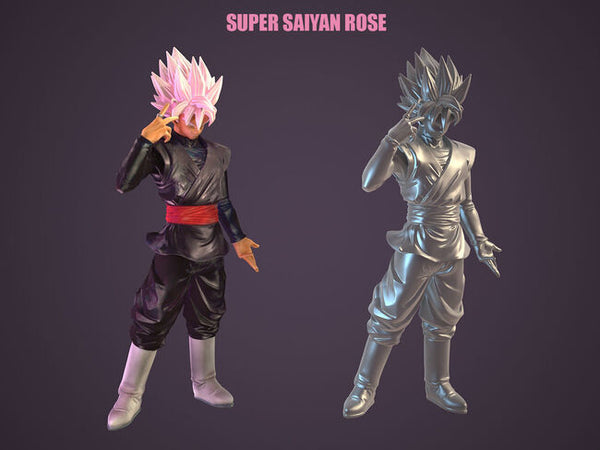 Super Saiyan Rose 3D Model Ready to Print