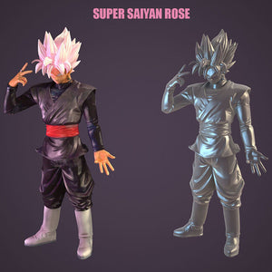 Super Saiyan Rose 3D Model Ready to Print
