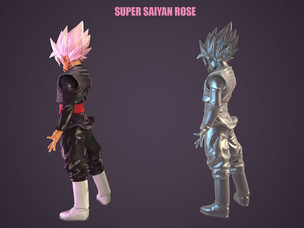 Super Saiyan Rose 3D Model Ready to Print