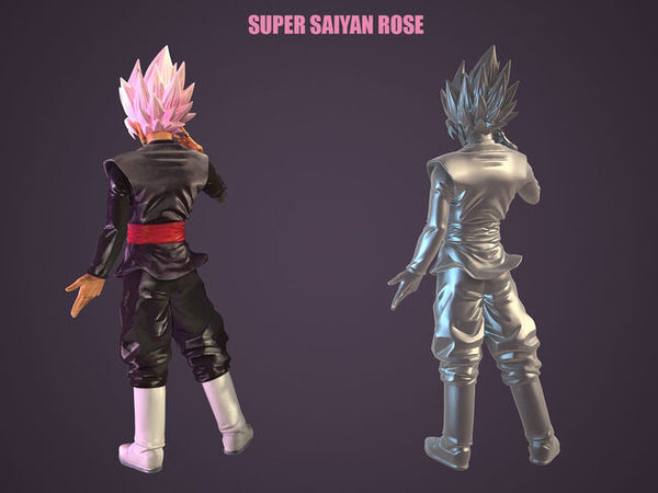 Super Saiyan Rose 3D Model Ready to Print