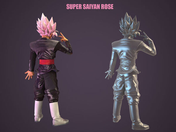 Super Saiyan Rose 3D Model Ready to Print