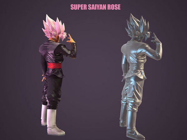 Super Saiyan Rose 3D Model Ready to Print