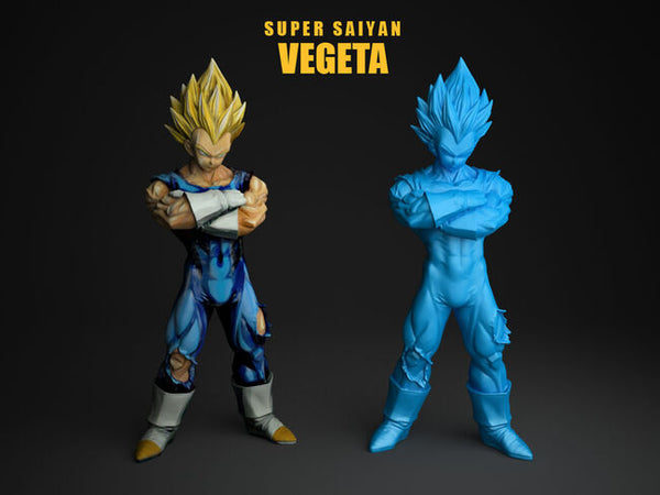 Super Saiyan Vegeta 3D Model Ready to Print
