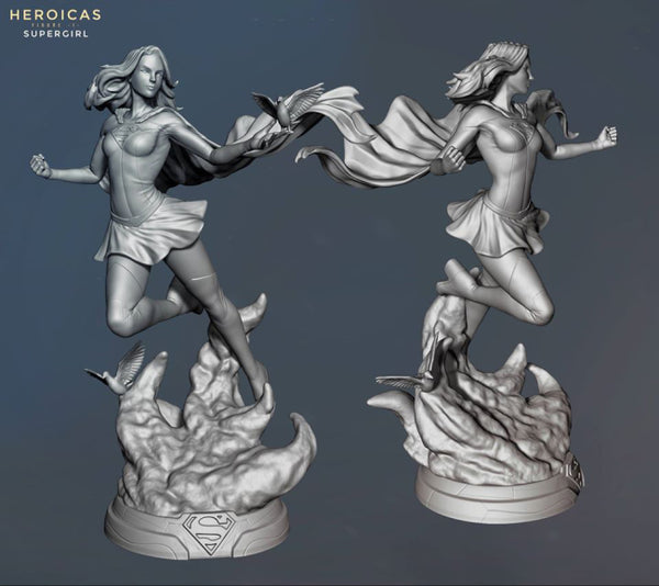 Supergirl Figure Dc Comic 3D Model Ready to Print