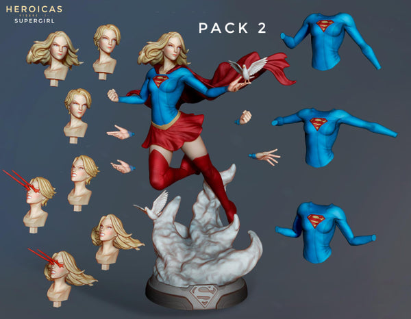 Supergirl Figure Dc Comic 3D Model Ready to Print