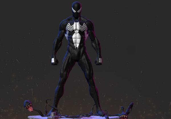 Symbiote Spiderman 3D Model Ready to Print