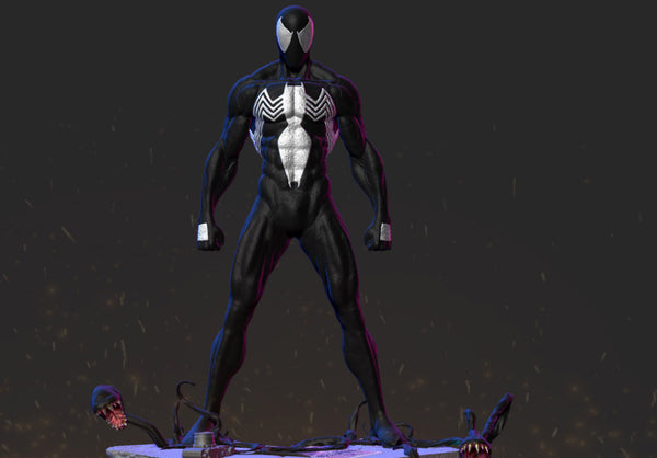 Symbiote Spiderman 3D Model Ready to Print