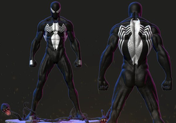 Symbiote Spiderman 3D Model Ready to Print