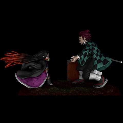 Tanjiro and Nezuko - Demon Slayer 3D Model Ready to Print
