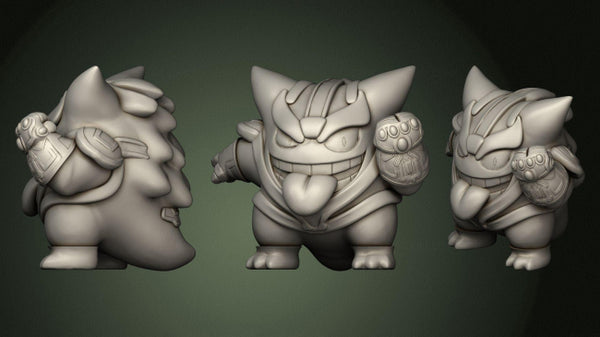 Thangar Thanos Gengar 3D Model Ready to Print