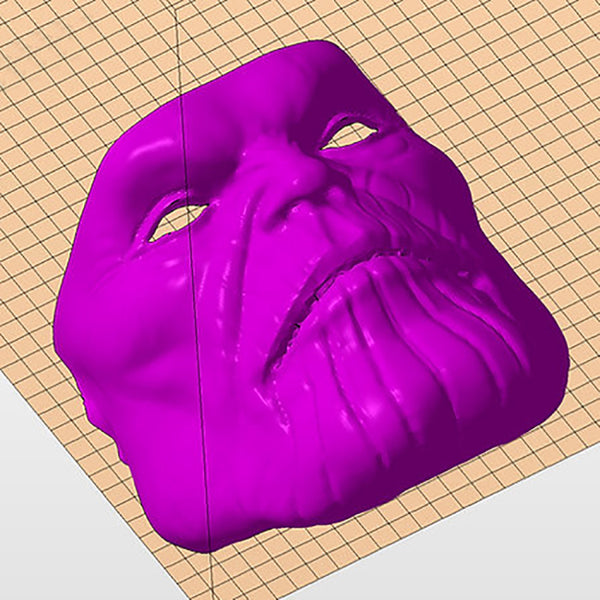 Thanos Face and Helmet 3D Model Ready to Print