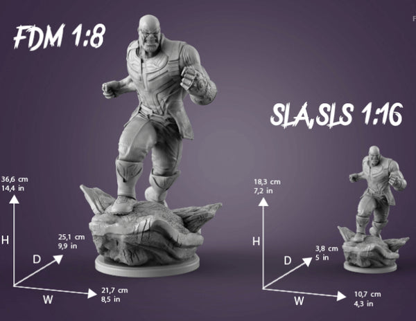 Thanos Marvel Sculptures 3D Model Ready to Print