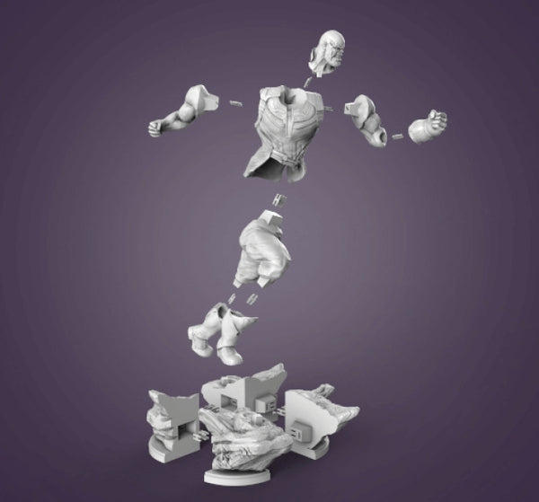 Thanos Marvel Sculptures 3D Model Ready to Print