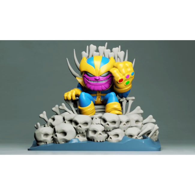 Thanos on Throne Chibi 3D Model Ready to Print – 3DModel Pro