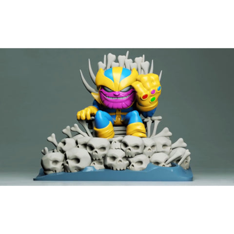 Thanos on Throne Chibi 3D Model Ready to Print