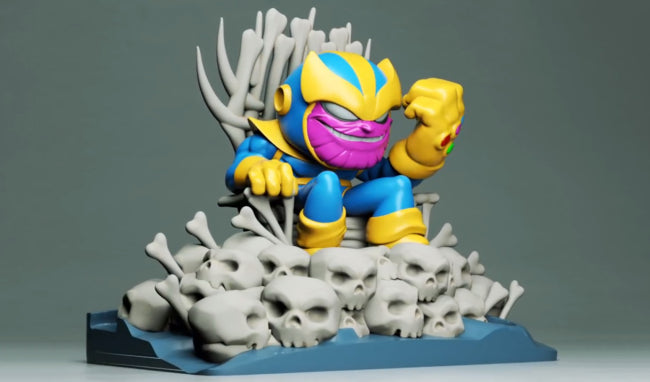 Thanos on Throne Chibi 3D Model Ready to Print – 3DModel Pro