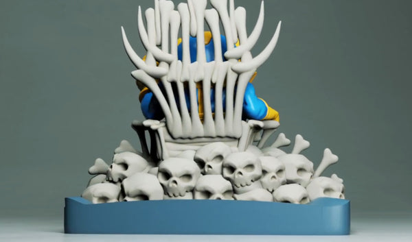 Thanos on Throne Chibi 3D Model Ready to Print