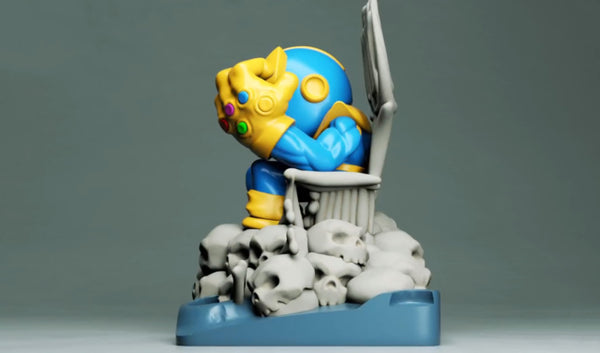 Thanos on Throne Chibi 3D Model Ready to Print