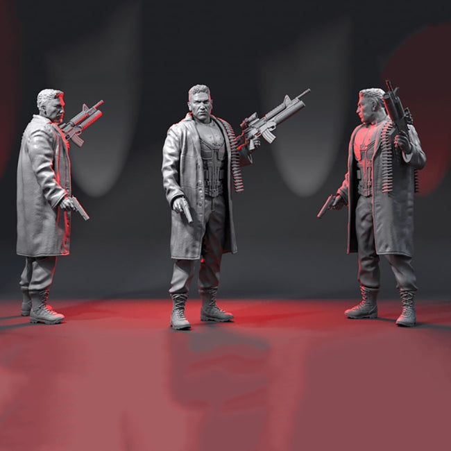 The Punisher Figurines 3D Model Ready to Print