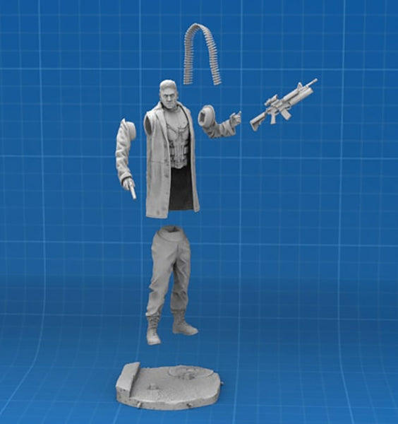 The Punisher Figurines 3D Model Ready to Print