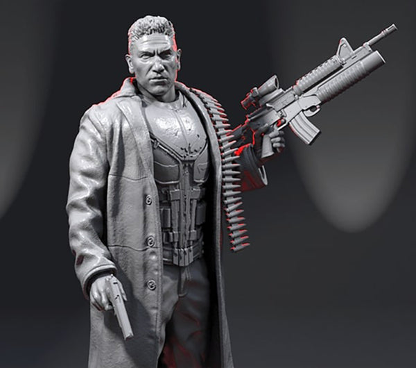 The Punisher Figurines 3D Model Ready to Print