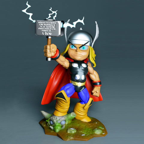 Thor Chibi 3D Model Ready to Print