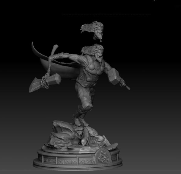 Thor End Game Figurines 3D Model Ready to Print