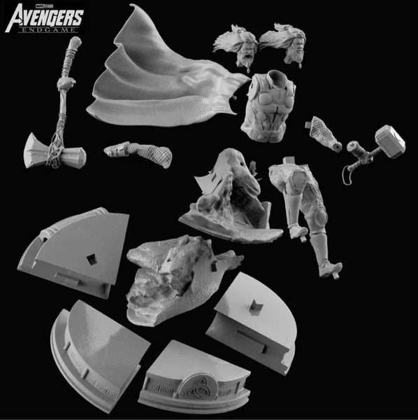 Thor End Game Figurines 3D Model Ready to Print